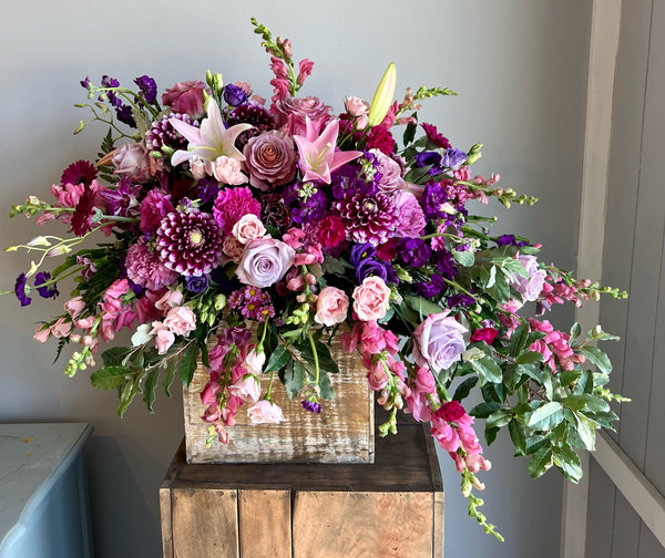 Casket Spray - Jewel Tones