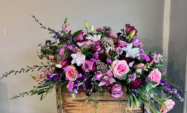 Casket Spray - Jewel Tones