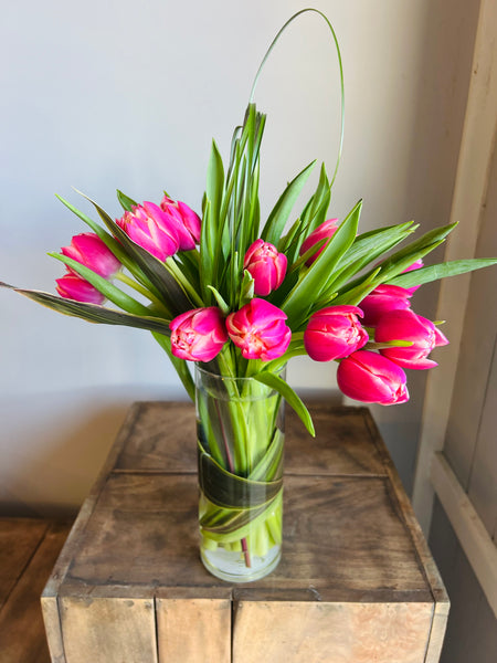 Double Tulips - Vased