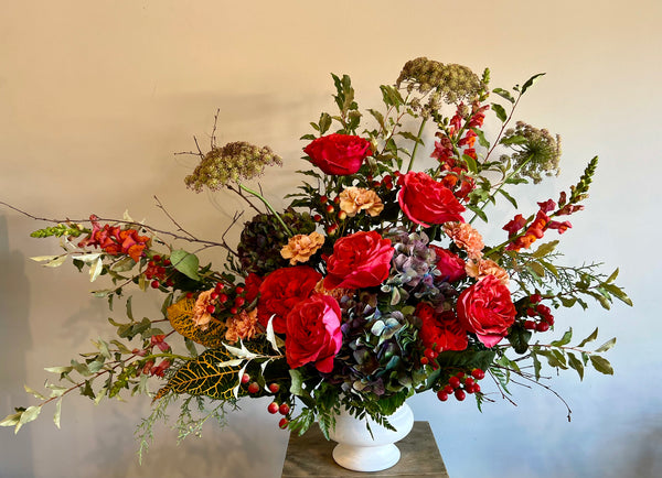 Pedestal Arrangements - Jewel Tones