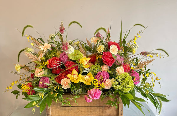 Casket Spray - Jewel Tones