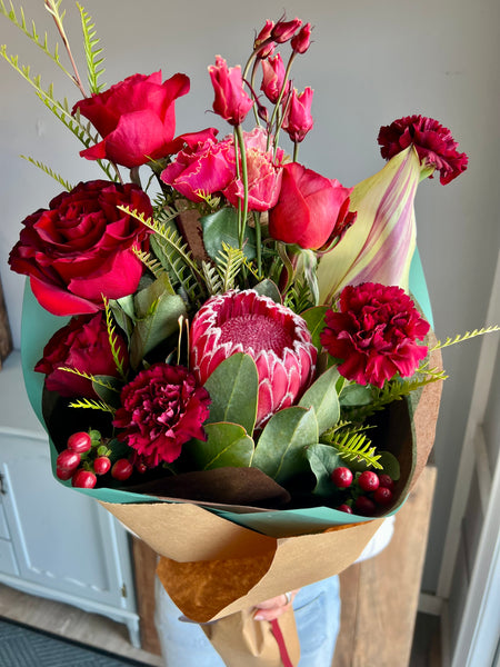 Love You Bunches - "Large Designer Choice Hand-tie Bouquet"