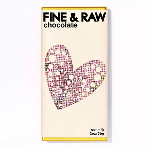 Oat Milk Chocolate Bar - Heart Artwork Label